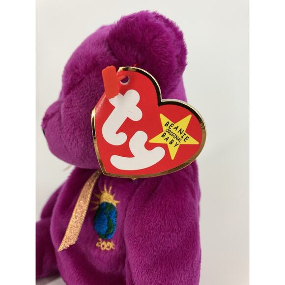 Ty Beanie Babies Bundle (2pcs) 1999 Signature Bear And Millennium Bear - Picture 12 of 14
